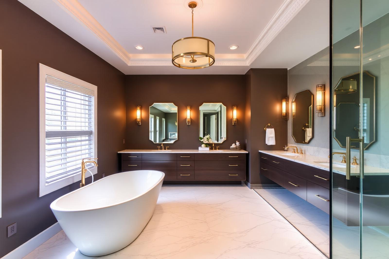 Modern primary bathroom